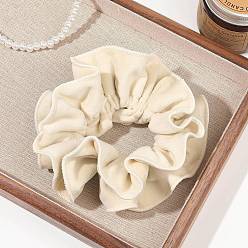 (404) Непрозрачное AB Кислое яблоко Бархатные аксессуары для волос, для девочек или женщин, резинка для волос / резинки для волос, цветочный белый, 130 мм