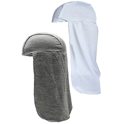 (52) Непрозрачная лаванда 2 шт. 2 цветной чехол для шлема из волокна с маской для шеи, охлаждающая и отводящая пот шапочка для езды на велосипеде, Бег, разноцветные, 390x360x3 мм, 1 шт / цвет