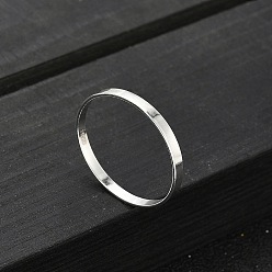 Серебро 925 кольца из стерлингового серебра для женщин, простые кольца, серебряные, 2.2 мм, внутренний диаметр: 18.2 мм