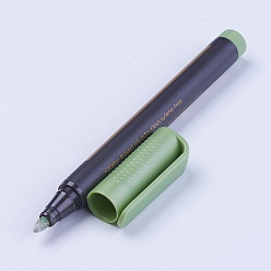 Темный Морско-зеленый Металлические маркеры рисуют ручки, ручка для подписи маркера граффити, темно-зеленый, 141x12~17 мм