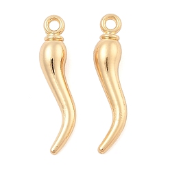 Золотой Стойки подвески обшивки сплава, горячие прелести перец, золотые, 25x5x4.5 мм, отверстие : 1.6 мм