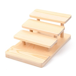 Цвет Древесины Деревянные дисплеи для очков, для рабочего стола, домашний декоративный, женщины, человек, четыре этажа, деревесиные, 17.5x27.5x10.6 см