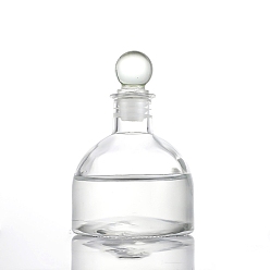 Прозрачный Стеклянный флакон для духов миниатюрные украшения, с крышкой, аксессуары для домашнего кукольного домика с микро-ландшафтом, притворяясь опорными украшениями, прозрачные, 77x116 мм