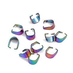 Rainbow Color 304 из нержавеющей стали оснастки на поруки, Радуга цветов, 6.5x3.5 мм