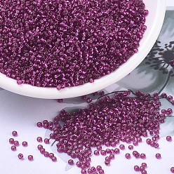 (RR1436) Silverlined Hibiscus Миюки круглые бусины рокайль, японский бисер, 11/0, (rr 1436) гибискус серебристый, 11/0, 2x1.3 мм, Отверстие : 0.8 мм , около 5500 шт / 50 г