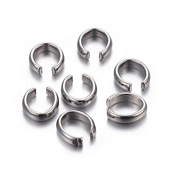 Stainless Steel Color Tarnish Resistant 304 Stainless Steel Quick Link Connectors, Linking Rings, Stainless Steel Color, 5x5x2mm