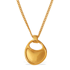 Oro 304 Collares colgantes de acero inoxidable para bolsos de mujer, dorado, 21.65 pulgada (55 cm)
