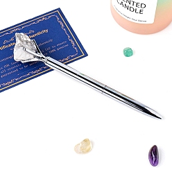 Говлит Шариковая ручка Nuggets из натурального говлита, ручка из нержавеющей стали, офисные школьные принадлежности, 145 мм