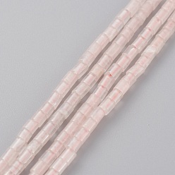 Quartz Rose Naturel a augmenté perles de quartz brins, colonne, 2x2mm, Trou: 0.8mm, Environ 154~160 pcs/chapelet, 15.16~15.75 pouce (38.5~40 cm)