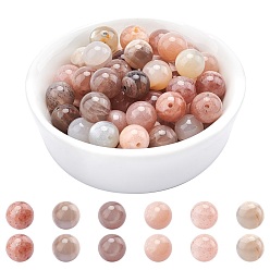 Sunstone Natural Sunstone Beads Strands, Round, 8mm, Hole: 1mm, about 48pcs/strand, 15.7 inch, 1strand/box