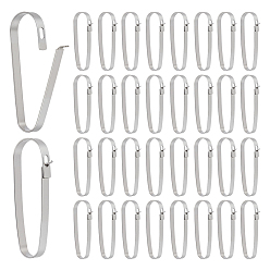 Нержавеющая Сталь Цвет 304 выводы из брелка из нержавеющей стали, цвет нержавеющей стали, 50x20x5 мм