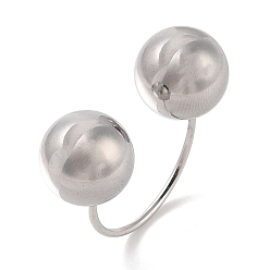 Нержавеющая Сталь Цвет Не тускнеет 304 круглые манжеты из нержавеющей стали для женщин, цвет нержавеющей стали, внутренний диаметр: 20 мм