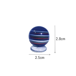 Темно-Синий Оформление витрины шарами лэмпворк своими руками, для домашнего украшения рабочего стола, темно-синий, 25x28 мм