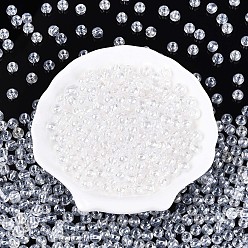 Прозрачный Прозрачное стекло Бисер, остекление стиль, круглые, прозрачные, 6 мм, отверстие : 1.2 мм, Около 1500 шт / фунт