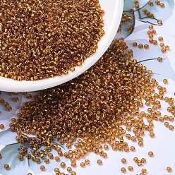 (RR2422) Silverlined Topaz Миюки круглые бусины рокайль, японский бисер, 11/0, (rr 2422) серебристый топаз, 11/0, 2x1.3 мм, Отверстие : 0.8 мм , около 5500 шт / 50 г