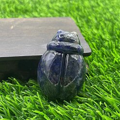 Содалитовое Резные фигурки целебных божьих коровок из натурального содалита, Украшения из камня с энергией Рейки, 50 мм