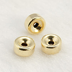 Real Gold Filled Yellow Gold Filled Beads Spacers, 1/20 14K Gold Filled, Cadmium Free & Nickel Free & Lead Free, Rondelle, 7x4mm, Hole: 1.5mm