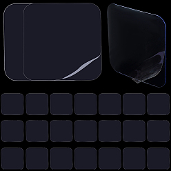 Прозрачный 40шт. квадратный прозрачный двусторонний силиконовый скотч, не оставляющая следов съемная гелевая лента, прозрачные, 57x57x0.8 мм