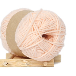 Misty Rose Cotton Cord, Twisted Cotton Rope, For DIY Crafts Handmade Project, Misty Rose, 2.5mm