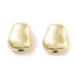 Золотой Стойка для покрытия овальные латунные бусины, без кадмия и без свинца, долговечный, золотые, 7x6x3.5 мм, отверстие : 1.1 мм