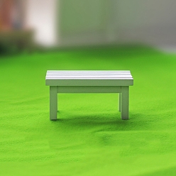 Белый Деревянные миниатюрные украшения для стола, аксессуары для домашнего кукольного домика с микро-ландшафтом, притворяясь опорными украшениями, белые, 60x29x29 мм