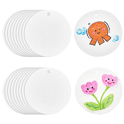 Белый Губка из древесной целлюлозы, губка для мытья посуды, губка для чистки, плоско-круглые, белые, 82x5x1.5 мм