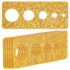 (932FM) Темно-синий аква-матовый с подкладкой Акриловый инструмент для установки безопасных глаз для изготовления игрушек, доска для измерения глазного яблока куклы, темно-золотистые, 120x50x2~2.5 мм, отверстие: 6мм и 10мм и 15мм и 20мм и 25мм