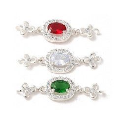 (52) Непрозрачная лаванда Стойка металлическая латунная микропрофилированная кубическая циркония подвески, со стеклом, долговечный, без свинца и без кадмия, платина, плоские круглые с клевером, разноцветные, 32x9x4 мм, отверстие : 1.4 мм