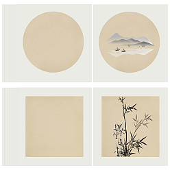 Белый Дым 2 наборы 2 китайская открытка из рисовой бумаги, сюань бумага, прямоугольные, принадлежности для каллиграфии, серый, 27x25x0.05 см, 10 шт / комплект, 1 набор / стиль