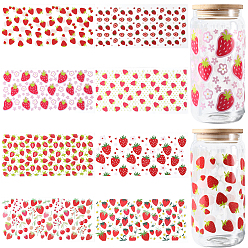 Mixed Shapes 8 шт. 8 стили ПВХ пластиковые водонепроницаемые декоративные наклейки этикетки, разнообразные, 250x120x0.2 мм, 1 шт / стиль