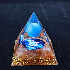 Телец Светящиеся созвездия, оргонитовые пирамиды, генераторы энергии из смолы, Рейки круглый камень внутри для украшения стола домашнего офиса, Телец, 60 мм