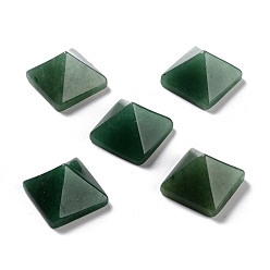 Green Aventurine Natural Green Aventurine Cabochons, Pyramid, 20x20x12~13mm, Diagonal Length: 26mm
