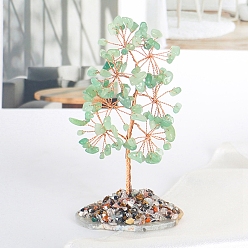 Зеленый Авантюрин Натуральные зеленые чипсы из авантюрина, елочные украшения, Агатовая пластина с медной проволокой, энергетический камень по фен-шуй, подарок для украшения дома, 60x125 мм