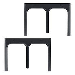 Black Plastic Pottery Tools, Clay Ball Opener and Base Guide, Black, 111x153x10mm