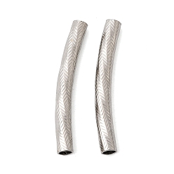 Нержавеющая Сталь Цвет 304 шарики из нержавеющей стальной трубы, изогнутая трубка, цвет нержавеющей стали, 50x6 мм, отверстие : 4.5 мм