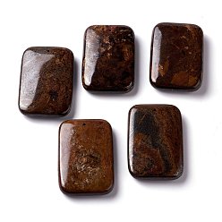 Bronzite Natural Bronzite Big Pendants, Rectangle, 60~60.5x40~40.5x10~11.5mm, Hole: 1.2mm