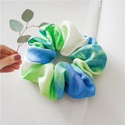 Dodger Blue Cloth Hair Ties, Dodger Blue, 150mm