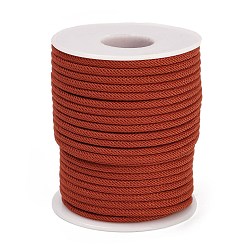 (123L) Белый крем непрозрачный блеск Нейлоновые нити, Миланские шнуры / витые шнуры, огнеупорный кирпич, 3 мм, около 21.87 ярдов (20 м) / рулон