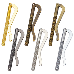 (52) Непрозрачная лаванда 6 шт. 6 цветные зажимы для денег из сплава и железа, проверить клип, разноцветные, 69.5x15.5x5 мм, 1 шт / цвет