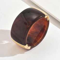 Кокосово-Коричневый Акриловые браслеты, широкие браслеты для женщин, кольцо, кокосового коричневый, внутренний диаметр: 2-1/2 дюйм (6.5 см)