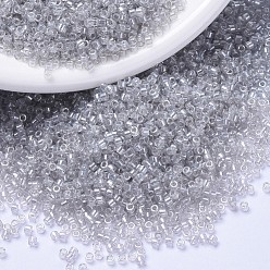 (DB1477) Прозрачный Бледно-серо-коричневый Блеск Бусины miyuki delica, цилиндр, японский бисер, 11/0, (дБ 1477) прозрачный бледно-коричневый блеск, 1.3x1.6 мм, отверстия: 0.8 мм, около 10000 шт / мешок, 50 г / мешок