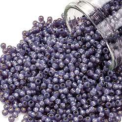 (2124) Silver Lined Milky Lavender Тохо 11/0 круглые бусины, японский бисер, (2124) молочно-лавандовый с серебряной подкладкой, 11/0, 2.2 мм, отверстие : 0.8 мм, Около 1110 шт / 10 г