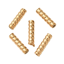 Oro 304 bolas de acero inoxidable, tubo trenzado, revestimiento de iones (ip), dorado, 8x2 mm, agujero: 0.9 mm