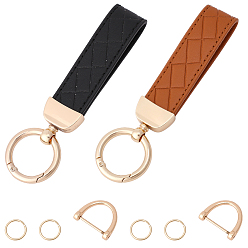 (52) Непрозрачная лаванда 2 сумки 2 брелоки из искусственной кожи разных цветов, со сплавом, золотые, разноцветные, 146 мм