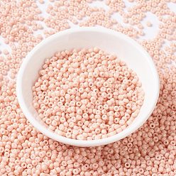 (RR3327) Окрашенный Непрозрачный Лосось Миюки круглые бусины рокайль, японский бисер, 8/0, (rr 3327) окрашенный непрозрачный лосось, 3 мм, отверстие : 1 мм, Около 19000~20500 шт / фунт