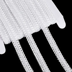 Белый 25 ярдов полиэстеровой плоской ленты, для аксессуаров для одежды, украшение подарка, белые, 1/2 дюйм (11.5 мм), около 25.00 ярдов (22.86 м) / комплект