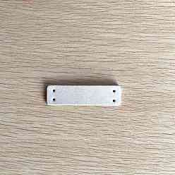 Белый Маленькая этикетка из искусственной кожи, сумки для одежды своими руками, прямоугольные, белые, 55x20 мм