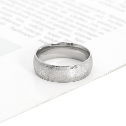 Нержавеющая Сталь Цвет Узор таоти 304 кольца из нержавеющей стали для мужчин, цвет нержавеющей стали, размер США 10 (19.8 мм)