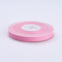 Perlas de Color Rosa Cinta de raso mate de doble cara, cinta de satén de poliéster, rosa perla, (3/8 pulgada) 9 mm, 100yards / rodillo (91.44 m / rollo)