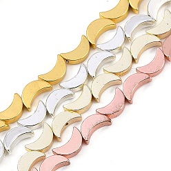 (52) Непрозрачная лаванда Гальванические нити из синтетических немагнитных гематитовых бусин, серп, разноцветные, 8.5x5x2.5 мм, отверстие : 0.8 мм, около 56 шт / нитка, 16.22 дюйм (41.2 см)